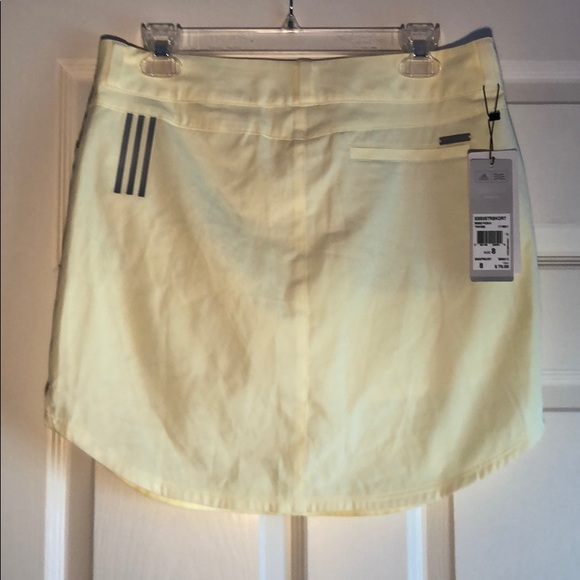 NWT Pale Yellow Adidas Skort Size 8 - Picture 4 of 7